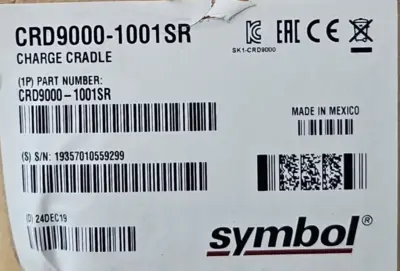 Symbol CDR9000-1001SR Charging Cradle USB Sync Dock *Charger Only* (BIN2.3.1)