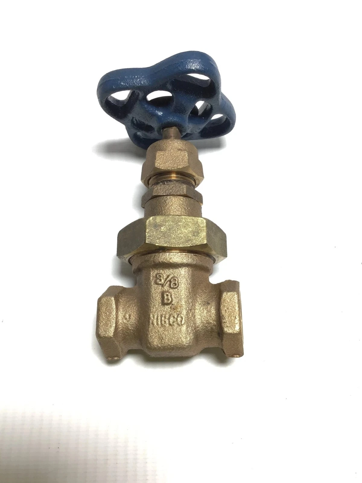 Nibco T-136/T-126 3/8in Gate Valve – Bronze, Non-Rising Stem, Union Bonnet, Threaded 039923619761