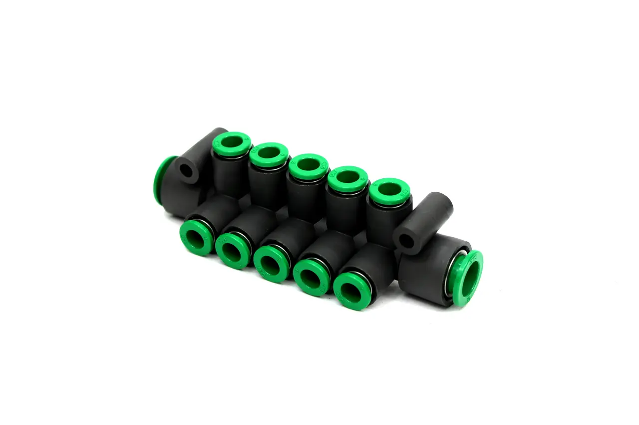 SMC KRM11-06-10-10 Flame Resistant One-Touch Fittings Manifold - Pack of 5