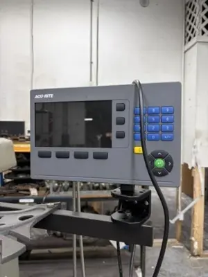 3 HP SHARP VERTICAL RAM TYPE KNEE MILL DRO & POWER FEED : YOBRO #25318