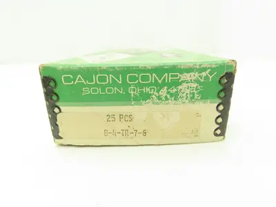 Cajon B4TA76 Swagelok Compression Fitting Adapter 1/4" Tube to 3/8"NPT Lot of 25