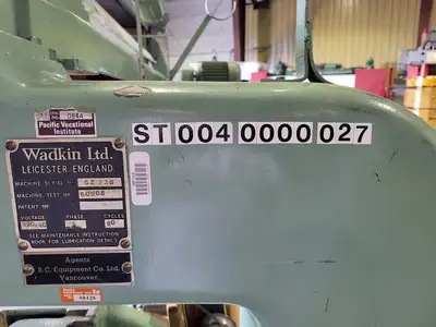 USED WADKIN TYPE GZ