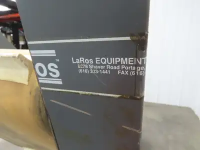 LaRos 19.5"W x 62"L Cleated Belt Incline Parts Conveyor 12"Bed 4-48FPM 115V