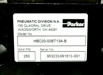 NEW PARKER HBC20-02BT13A-B SLIDE CYLINDER HBC2002BT13AB
