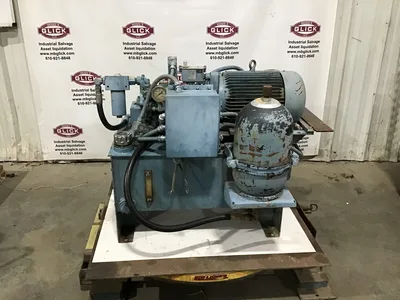 Parker PU15493 Hydraulic Power Unit Tank Cap 20Gal Pump Flow 7GPM 2500PSI Max Press