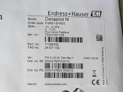 NEW ENDRESS+HAUSER FMB51-CA41JD1FGA80AHJB3UM