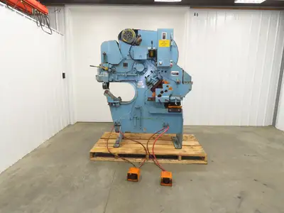 Buffalo 1/2 Mechanical Iron Worker UIW 50 Ton 3 HP 460V Shear Punch Cutter