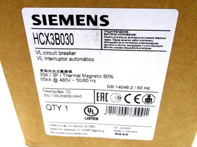 NEW SIEMENS HCX3B030 CIRCUIT BREAKER 30A 3P