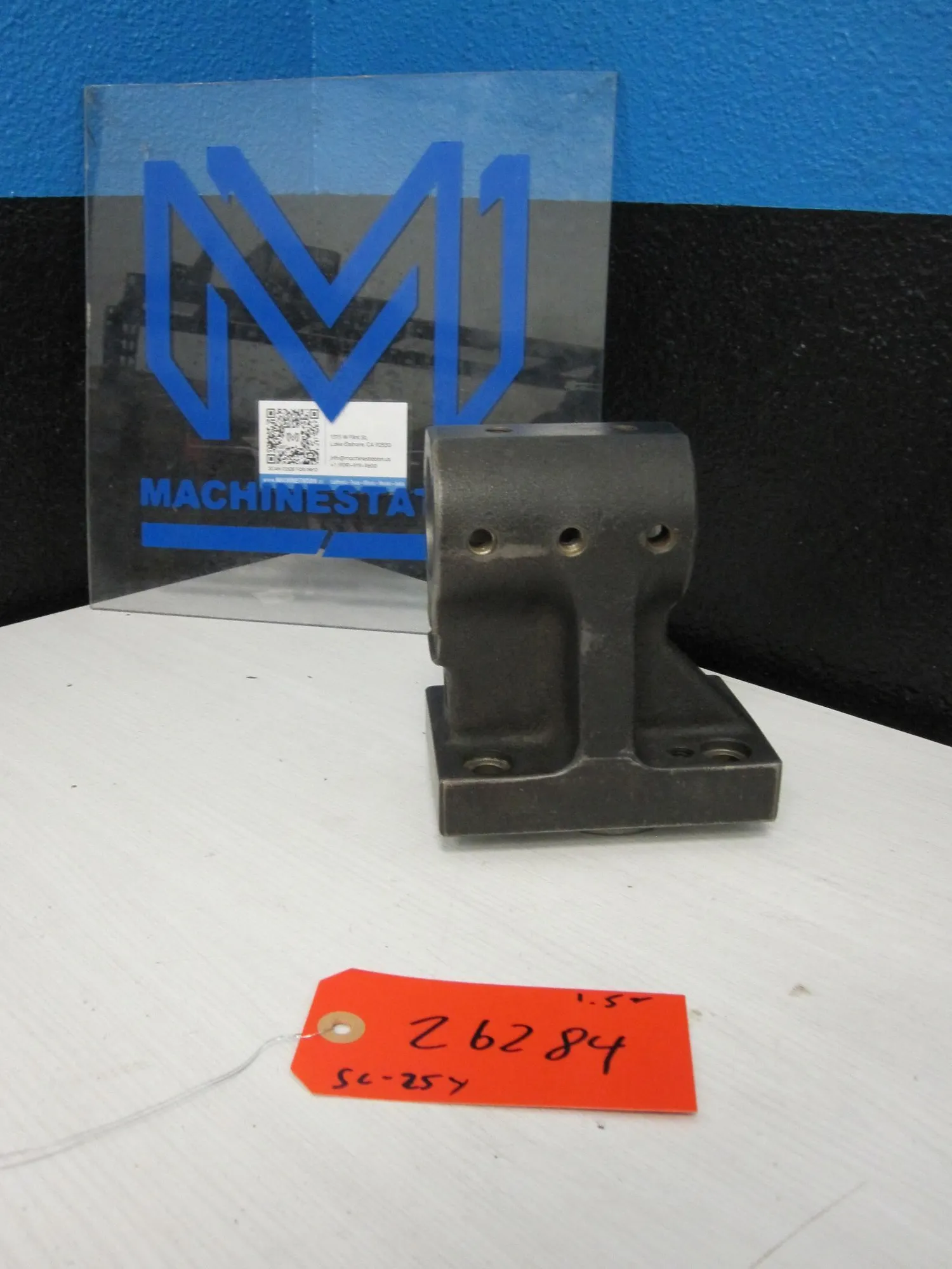 (As-Is)  DMG Mori Seiki SL-25Y Static Boring Bar Holder Axial 1.5" 65 mm x 95 mm