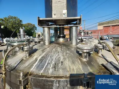 USED Lee Industries 500 Gal Lee Double Motion Vacuum Kettle, 304 S/S, 20/100#