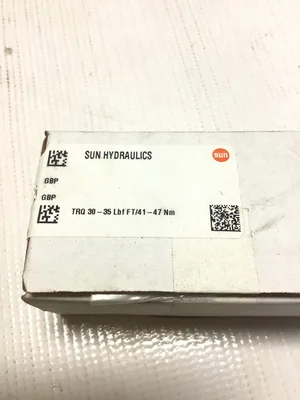 USED 🔩 BRAND: SUN HYDRAULICS – TRUSTED MANUFACTURER OF HIGH-PERFORMANCE HYDRAULIC COMPONENTS ⚙️ MODEL: GBP 1H59-AC – MANIFOLD SANDWICH VALVE WITH T PORT CONTROL NOTCH