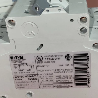NEW Eaton WMZT3D05