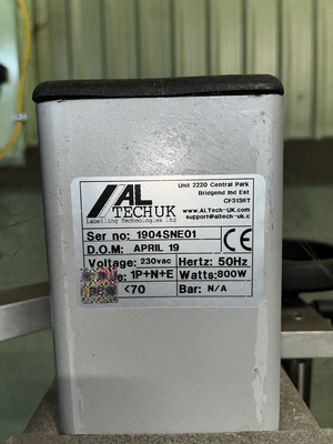 Al Tech UK Semi Automatic Almatic Labeller
