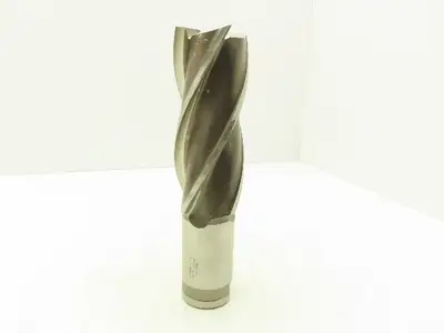 Putnam Tool PLA-563-4 4 Flute Coarse Rough Single End Mill 2.5" Dia x 6" Flute