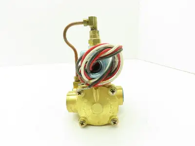 Honeywell Skinner LP8RBM4150 Brass Solenoid Valve 3-Way NC 120V 150 PSI 1/2" NPT