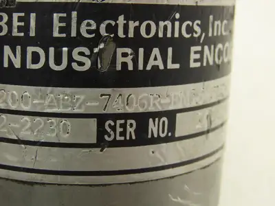 BEI Industrial H25ESB200ABZ7406REM16SPES12V Rotary Encoder 5V 3/8" Spline Shaft
