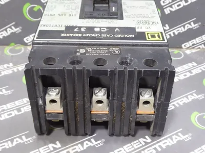 Square D FHL36020 Molded Case Circuit Breaker 20A 600VAC Used