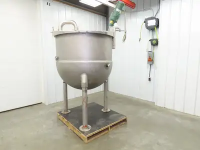 Groen Direct Steam Kettle 200 Gallon Food Grade Mixing Tank 1/3Hp Lightnin