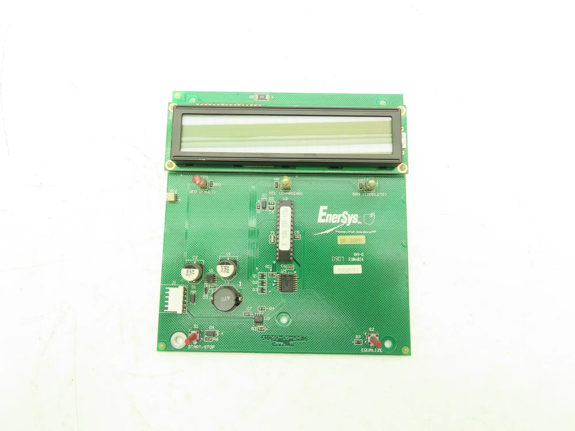 EnerSys X1060-06-WHFD-1 REV C Printed Circuit Board PCB LCD Display Push Button