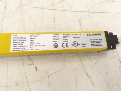 Schmersal SLC440-ER-0490-14-01 Safety Light Curtain Transmitter & Receiver Set