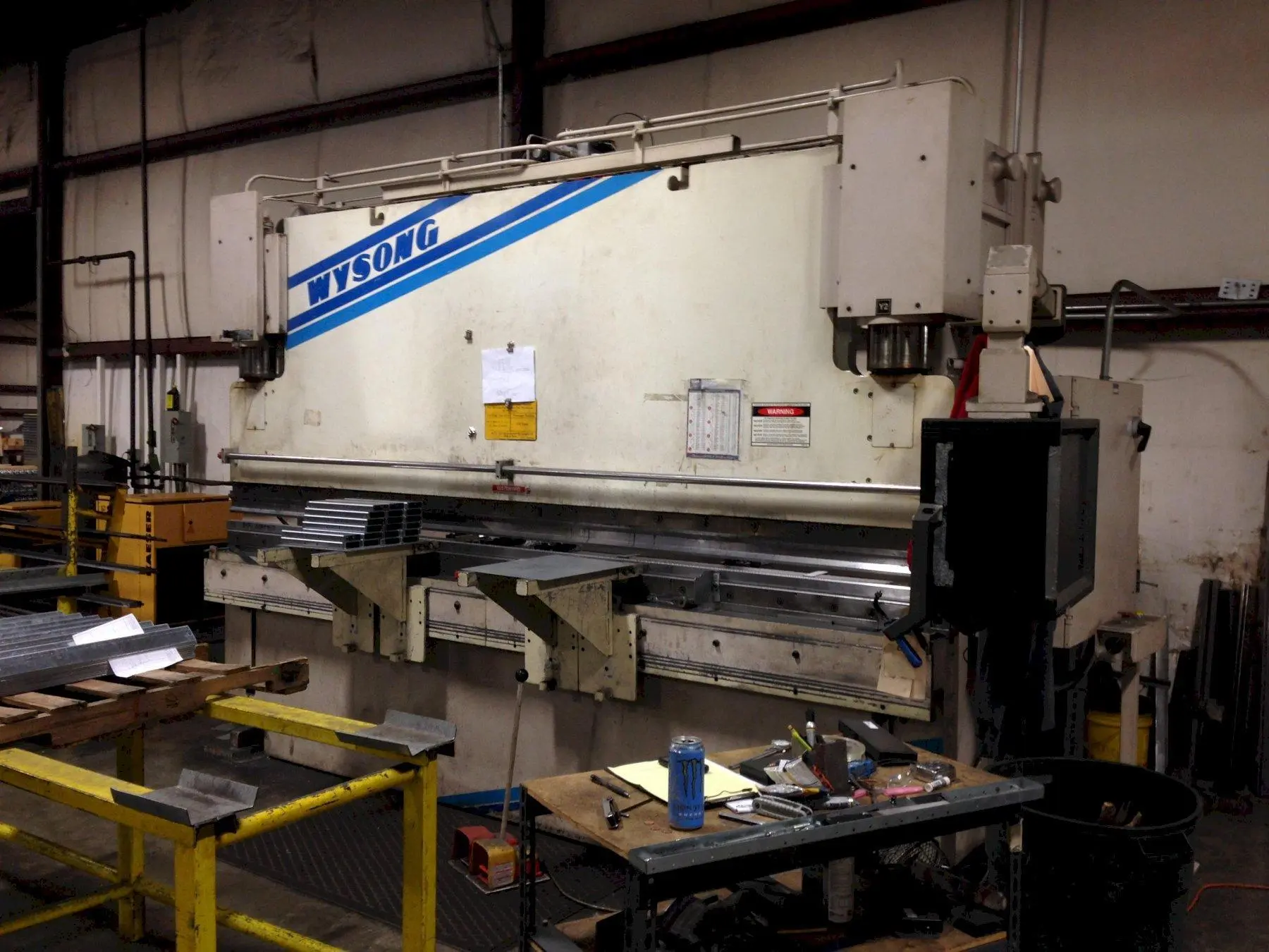180 TON X 12' WYSONG FAB180-144 CNC HYDRAULIC PRESS BRAKE. STOCK # 0733220