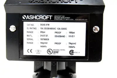 NEW ASHCROFT B424SXFM PRESSURE SWITCH