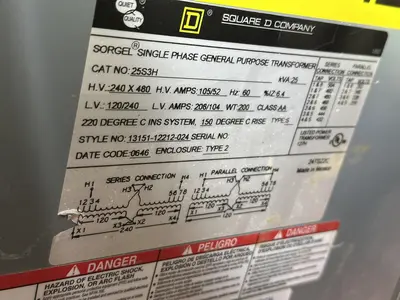 USED SQUARE D 25S3H