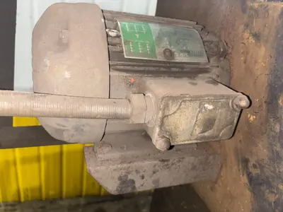 LS INDUSTRIES BARREL TYPE TUMBLE BLAST MACHINE & DUST COLLECTOR: YOBRO #24013