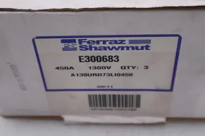 BOX OF THREE NEW IN BOX FERRAZ SHAWMUT MERSEN E300683 FUSES STOCK GF-298A