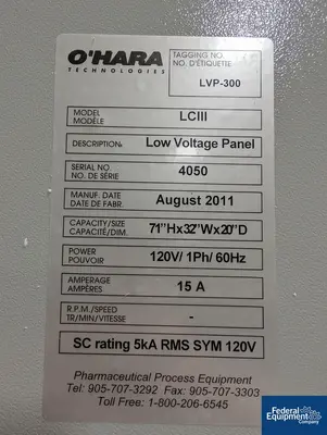 USED O'HARA 36" O'Hara Labcoat Coating Pan, Model LC3