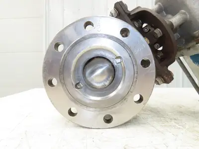 Jamesbury 4" Flanged Ball Valve Pneumatic Air Actuator PMV Positioner