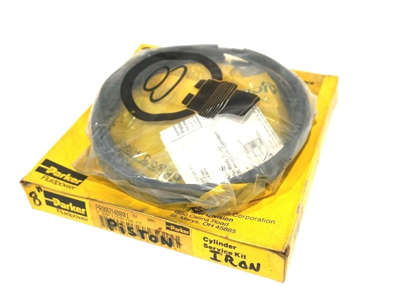 NEW PARKER PR802H0001 8" PISTON RING KIT