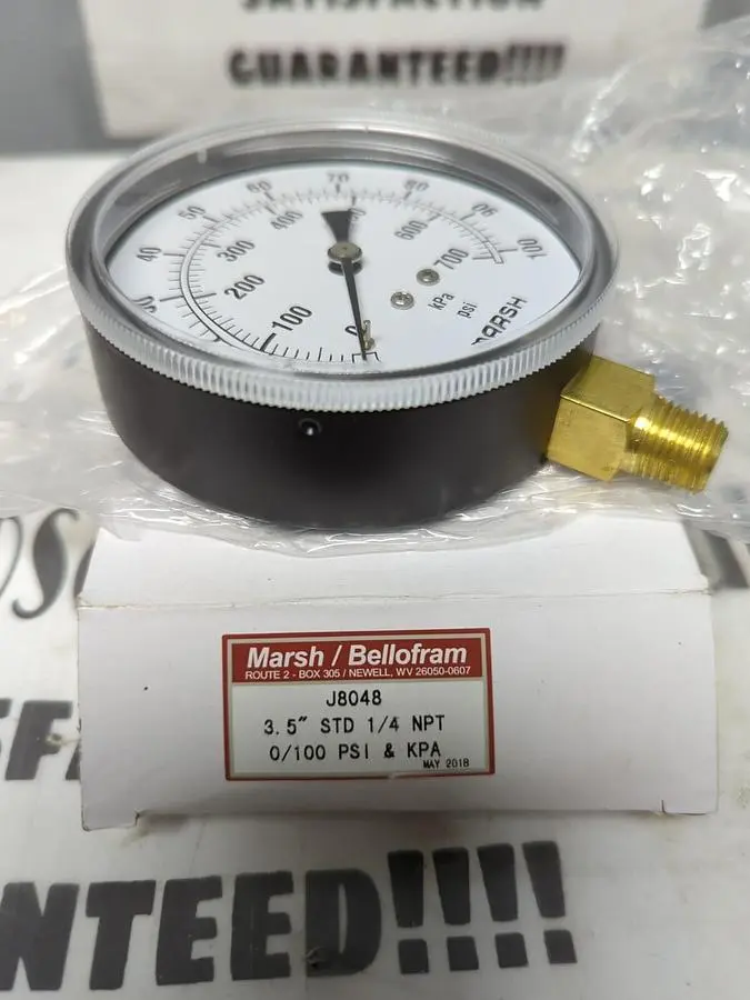New | in-Stock MARSH J8048 Universal Pressure Meters Ohio US | Surplus Asset Holdings #1234840