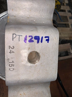 24" Stainless Steel Jamesbury Wafer Sphere Valve Air Operated
