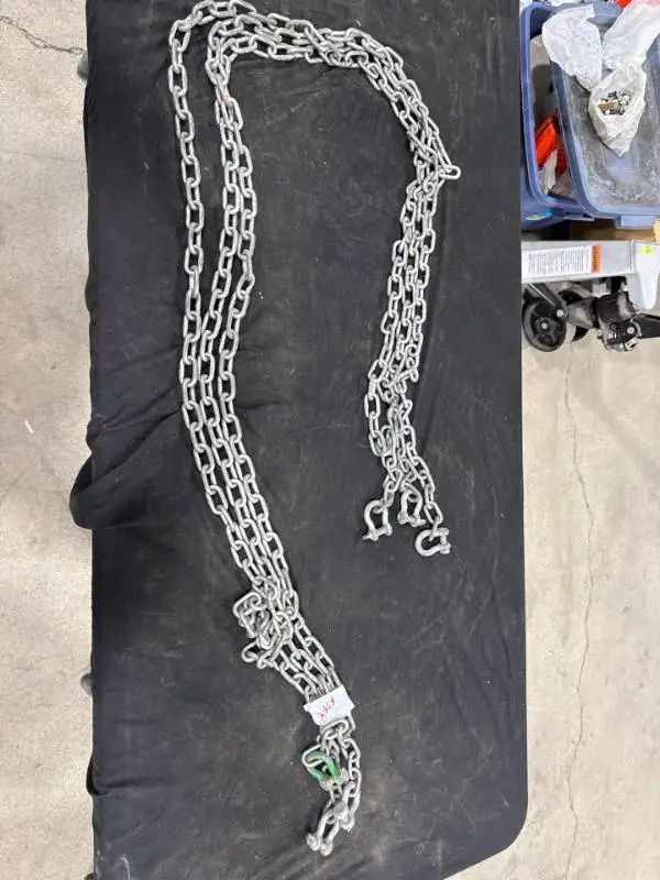 Heavy-Duty Metal Chain with Shackles