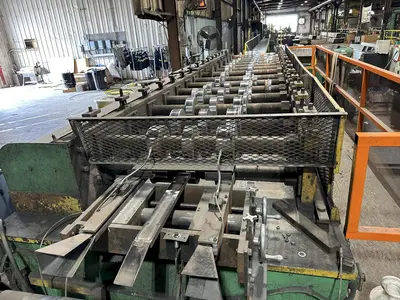 15 STAND  X 3" ARBOR  X 50" PEARSON LOC SEAM ROLL FORMING PANEL MILL. STOCK # 0663325
