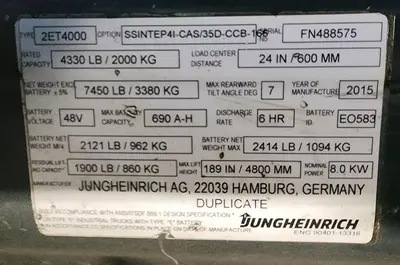 USED 2015 CATERPILLAR 2ET4000