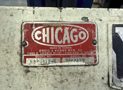 Used CHICAGO DREIS & KRUMP HBPU812-6 Box & Pan Brakes including Finger Ohio US | G-2000, Inc. #1411739