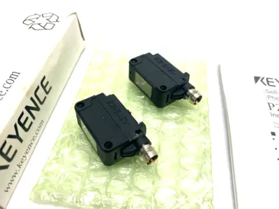 New | in-Stock KEYENCE Square Transmissive Thrubeam Sensor Set, M8 Connector Type Photoelectric Sensors Michigan US | Maverick Industrial Sales #1397620