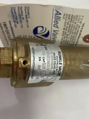 Used Kunkle Safety Relief Valve 3/4" Size FAILED SEAT LEAK TEST Pump & Valve Parts Michigan US | Maverick Industrial Sales #1489223