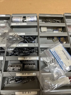 Huge Electrical Lot Circuit Board Repair Resistors, Transitors, Chips, Fuses
