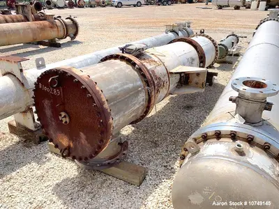 Used – Hughes Anderson 971 sq. ft. Vertical Shell & Tube Heat Exchanger – Carbon Steel Shell, 304 SS Tubes