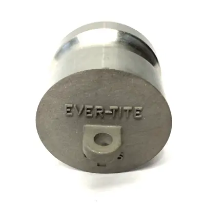 USED EVERT-TITE STAINLESS STEEL CAM AND GROOVE COUPLING DUST PLUG 250PSI
