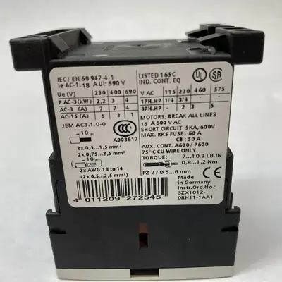 3RT1015-1BB41 | Siemens  Contactor AC-3 7A - Used