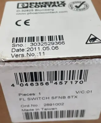 NEW PHOENIX CONTACT FL SWITCH SFNB 8TX ETHERNET SWITCH FLSWITCHSFNB8TX