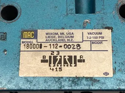 Used MAC 180001-112-0003 Pump & Valve Parts Ohio US | Surplus Asset Holdings #1243147