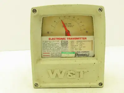 Wallace & Tiernan 522LM22032XKIF406SX Flow Meter Dial Transmitter 50 GPM Gal/Min