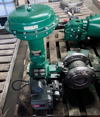 Fisher 4" V150 Stainless Steel V-Ball Control Valve