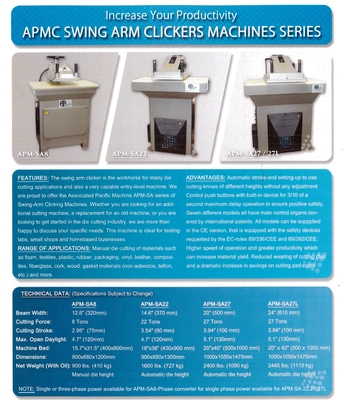 New | in-Stock APMC APM-SA22 Die Cutting Presses California US | Sterling Machinery Exchange #1467651