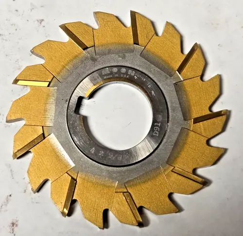 Moon Milling Cutter 4" x 9/32 HIGH SPEED STEEL HSS resharpened